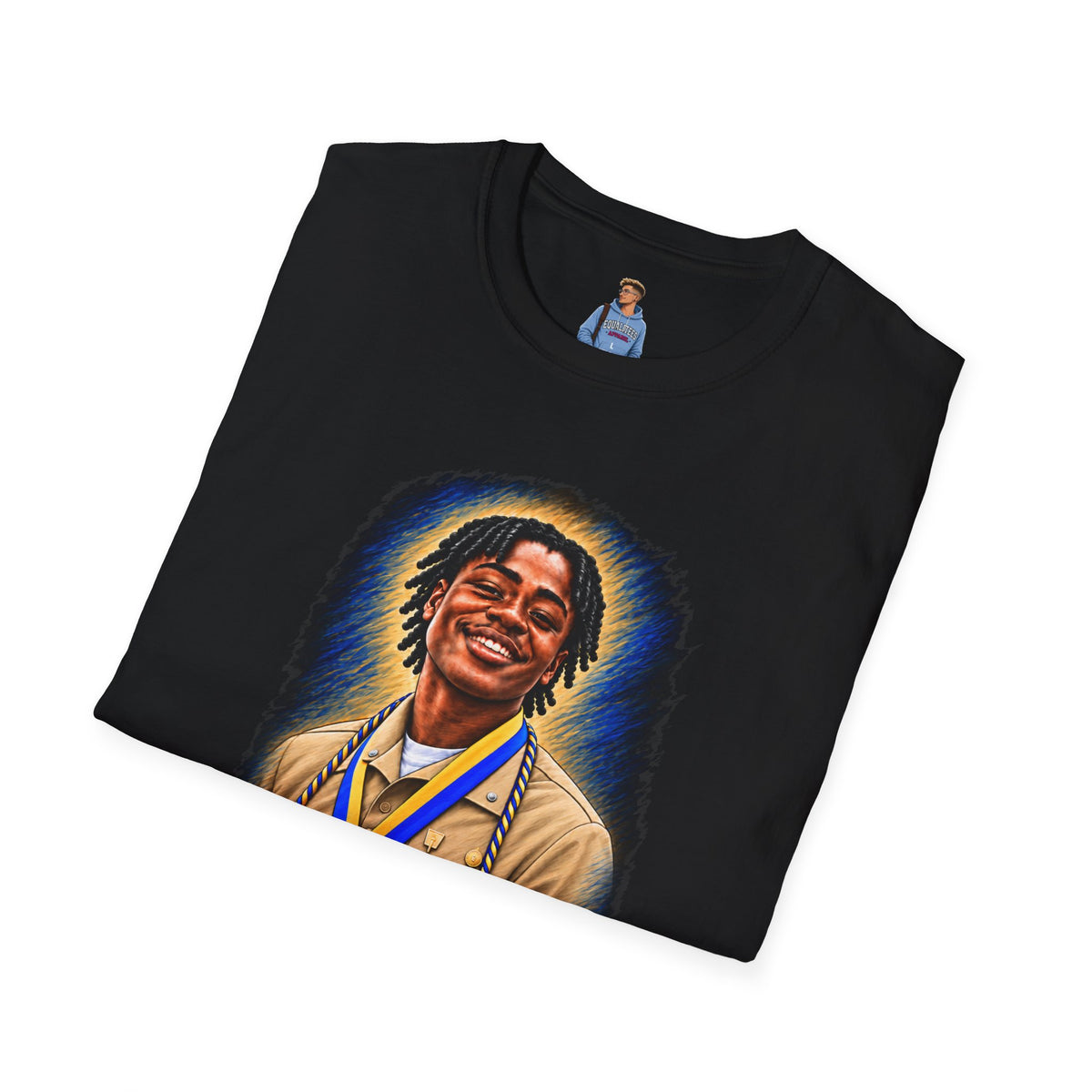 Smiling Portrait Front - In Memory of Pierre Damas Bel T-Shirt