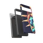 Statue of Liberty Neon Glowing Art Tough Case for Android & iPhone