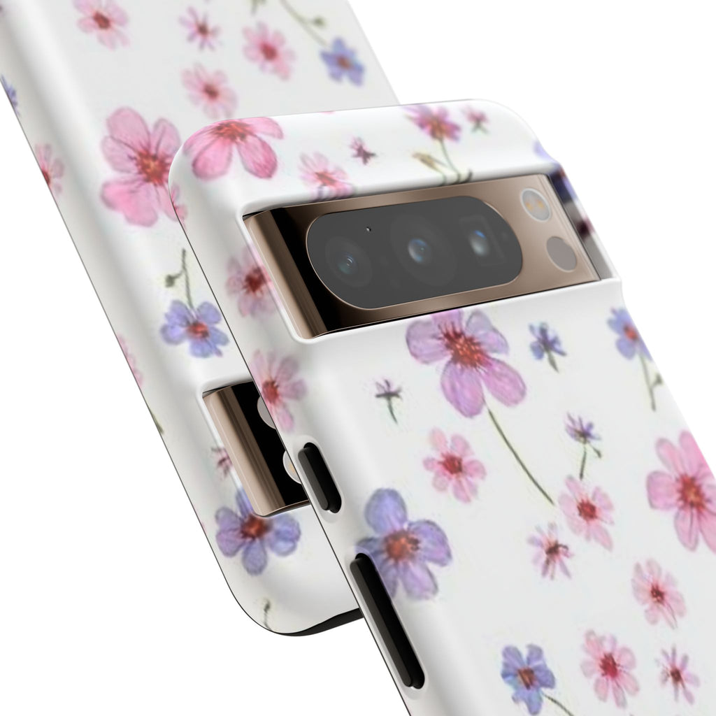 Pink Wildflower Tough Case for Android