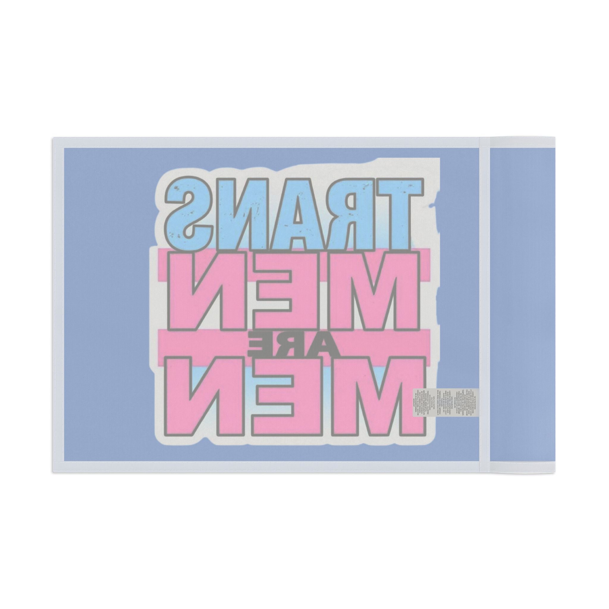 Trans Men Are Men Pride and Protest Flag