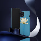 Open White Peace Lily Design Tough Case For Android & iPhone