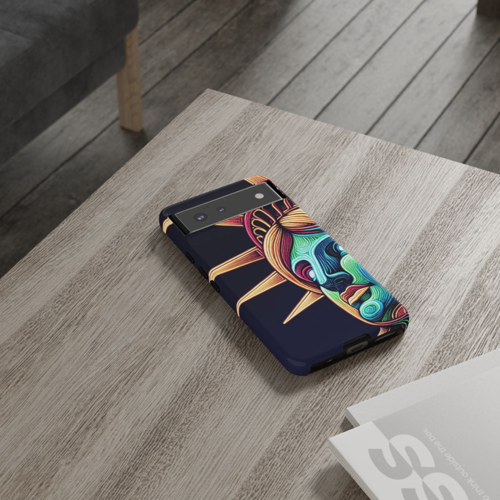 Statue of Liberty Neon Glowing Art Tough Case for Android & iPhone