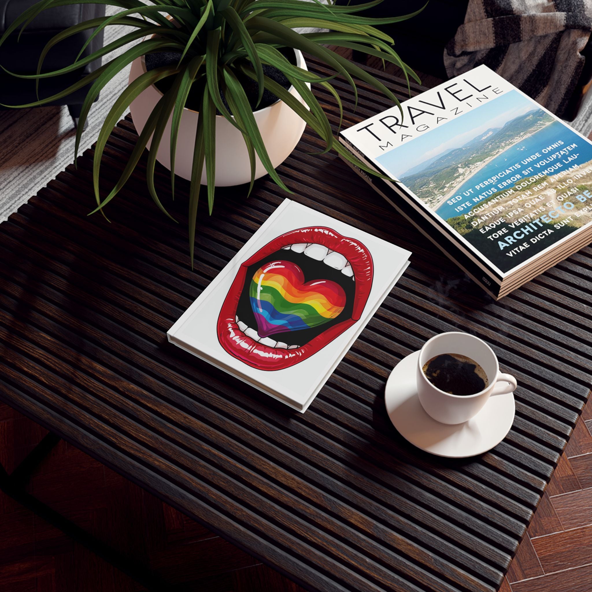 Rainbow Tongue Hard Backed Journal - Perfect for Gifts, Journaling, and Celebrations