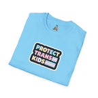 "Protect Trans Kids" Unisex Softstyle T-Shirt - Empowerment & Pride Apparel
