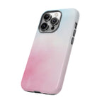 Pastel Cloud Tough Phone Case for iPhone Pink & Blue Gradient Protective Cover
