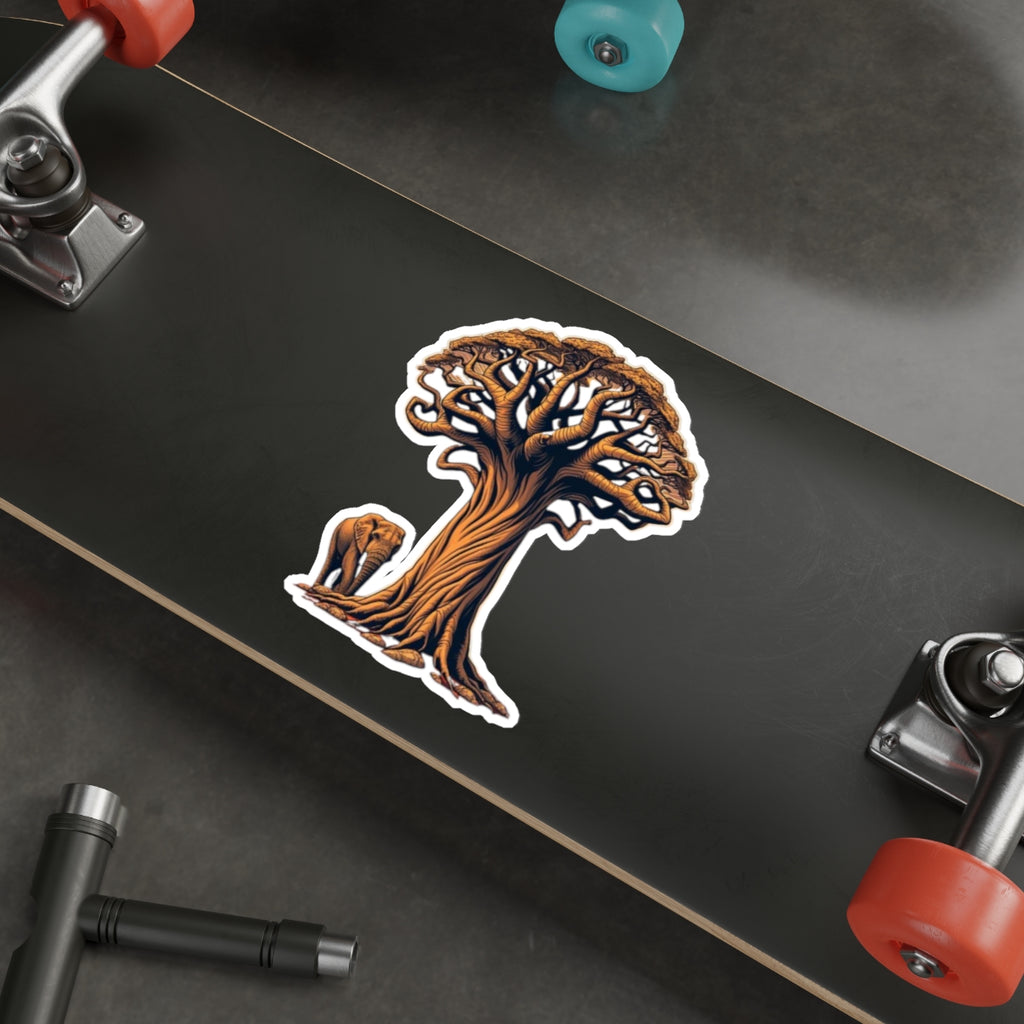 Die-Cut Stickers - Baobab Tree & Elephant