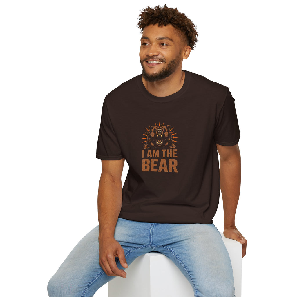 I Am The Bear, Strong Men Respect Women Unisex Softstyle T-Shirt