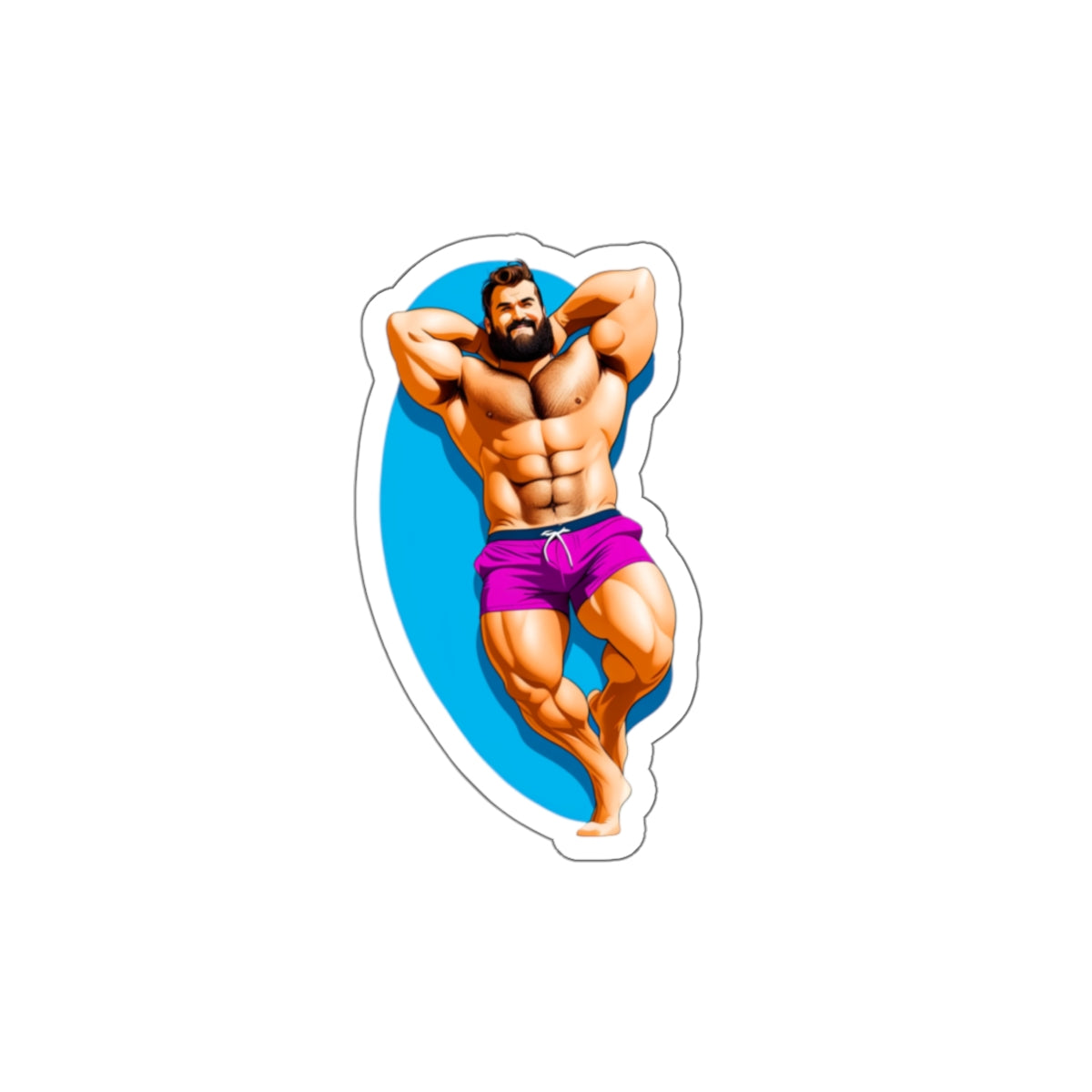 Die-Cut Stickers - Lounging Bear