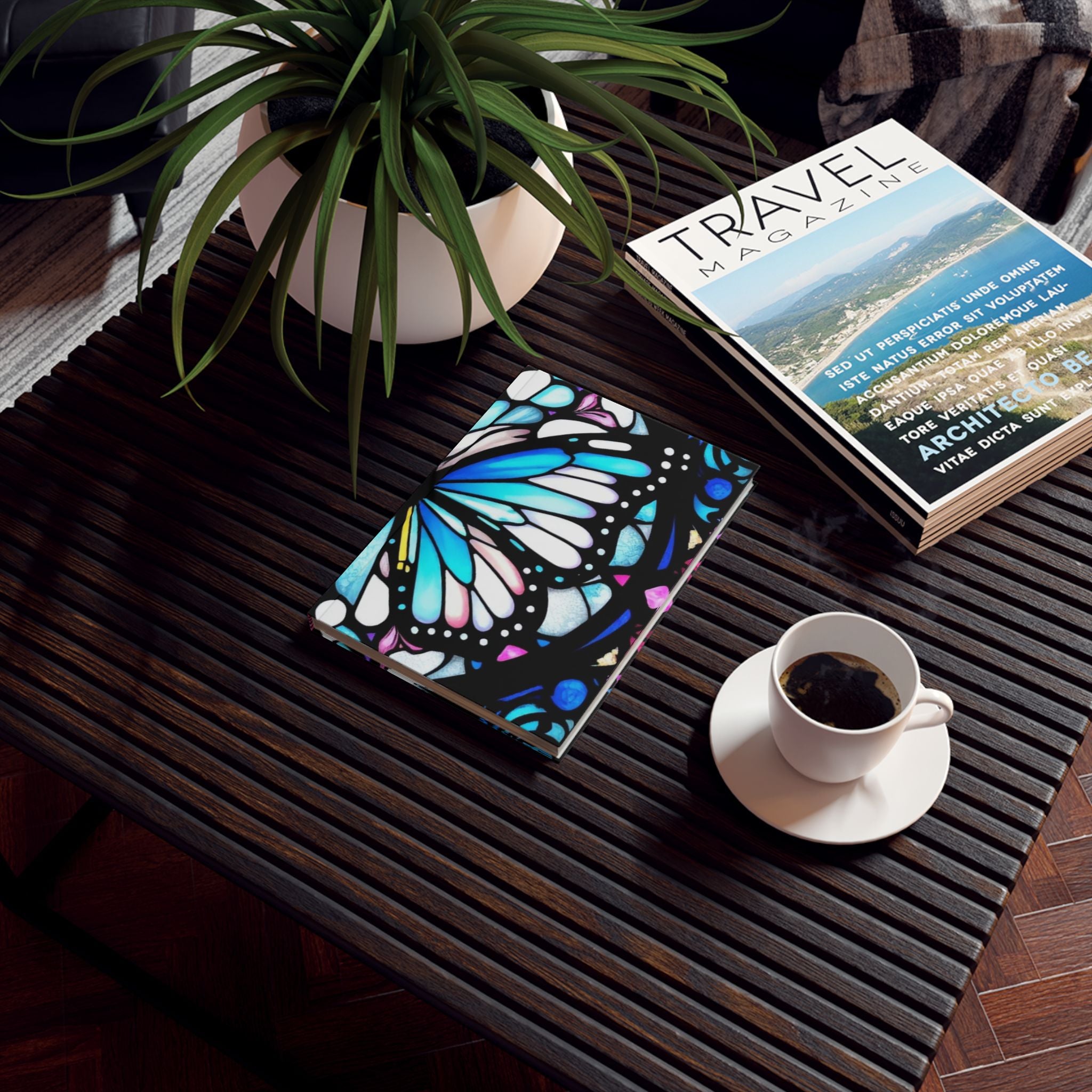 Stained Glass Butterfly Wings Design Journal - Perfect for Gifts, Journaling, and Celebrations