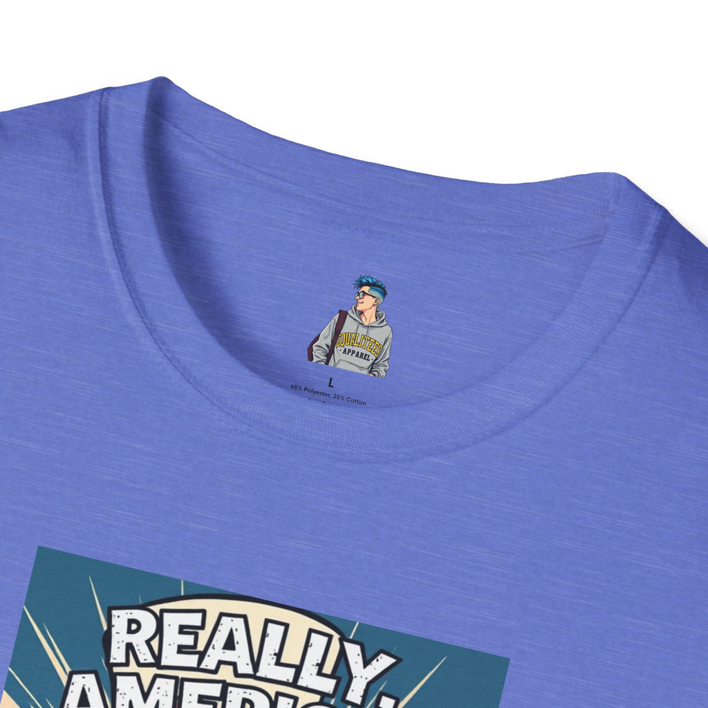 Uncle Sam in disbelief Really, America? Unisex softstyle T-Shirt