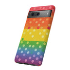 Rainbow Polka-Dot Tough Case for Android