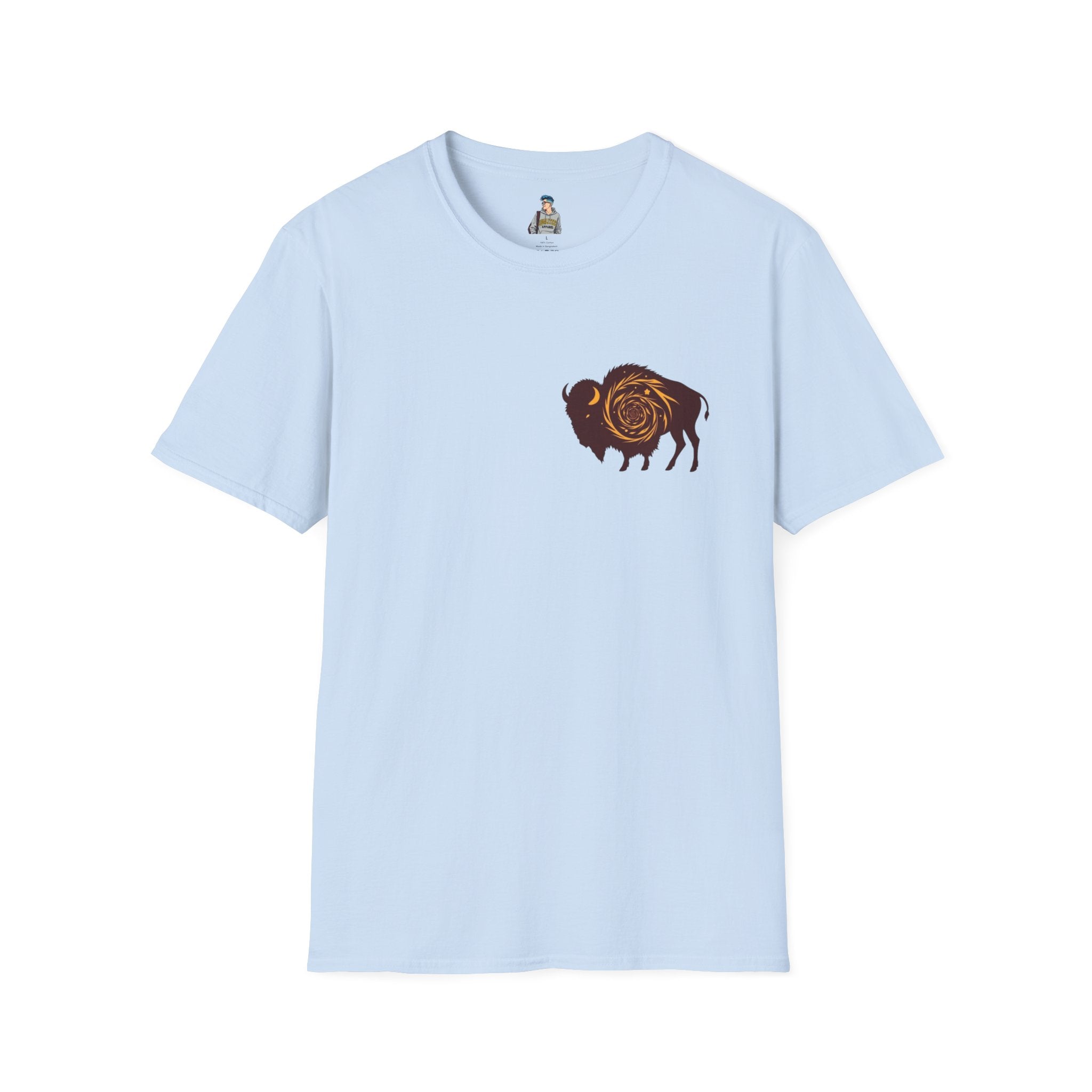 Buffalo Spiral Design Unisex Softstyle T-shirt