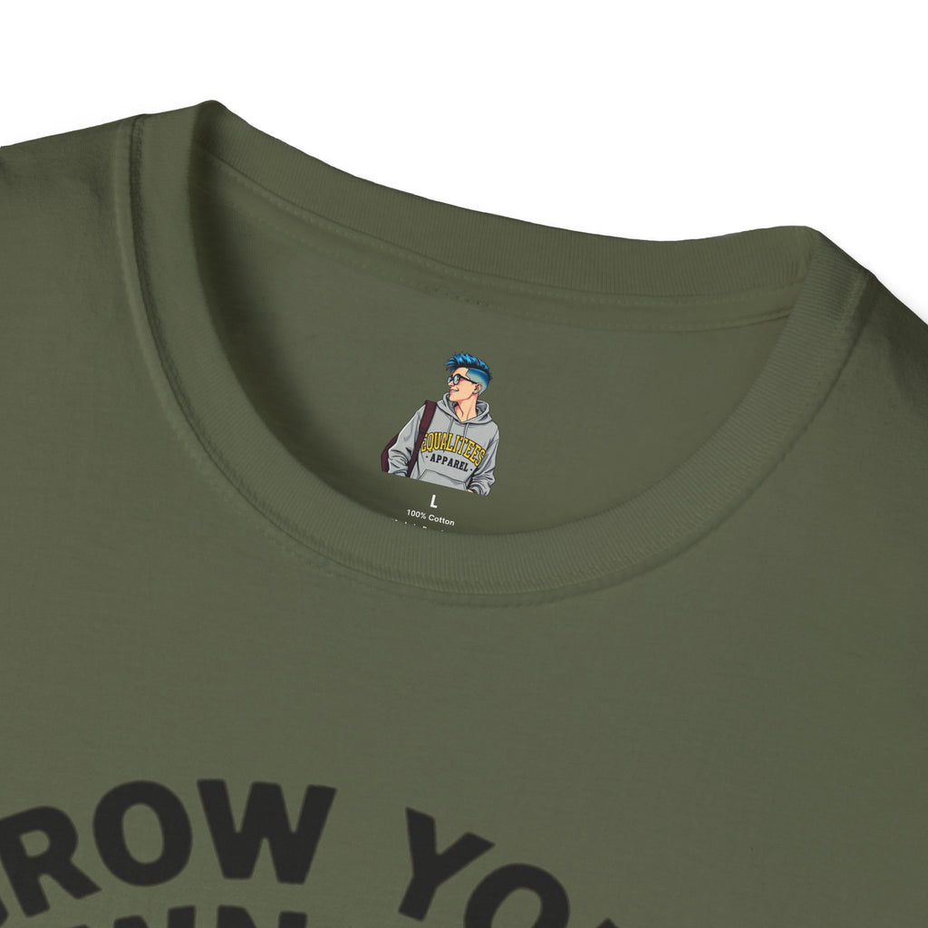 Unisex Softstyle T-Shirt - 'Grow Your Own Way' Floral Design for Queer Pride