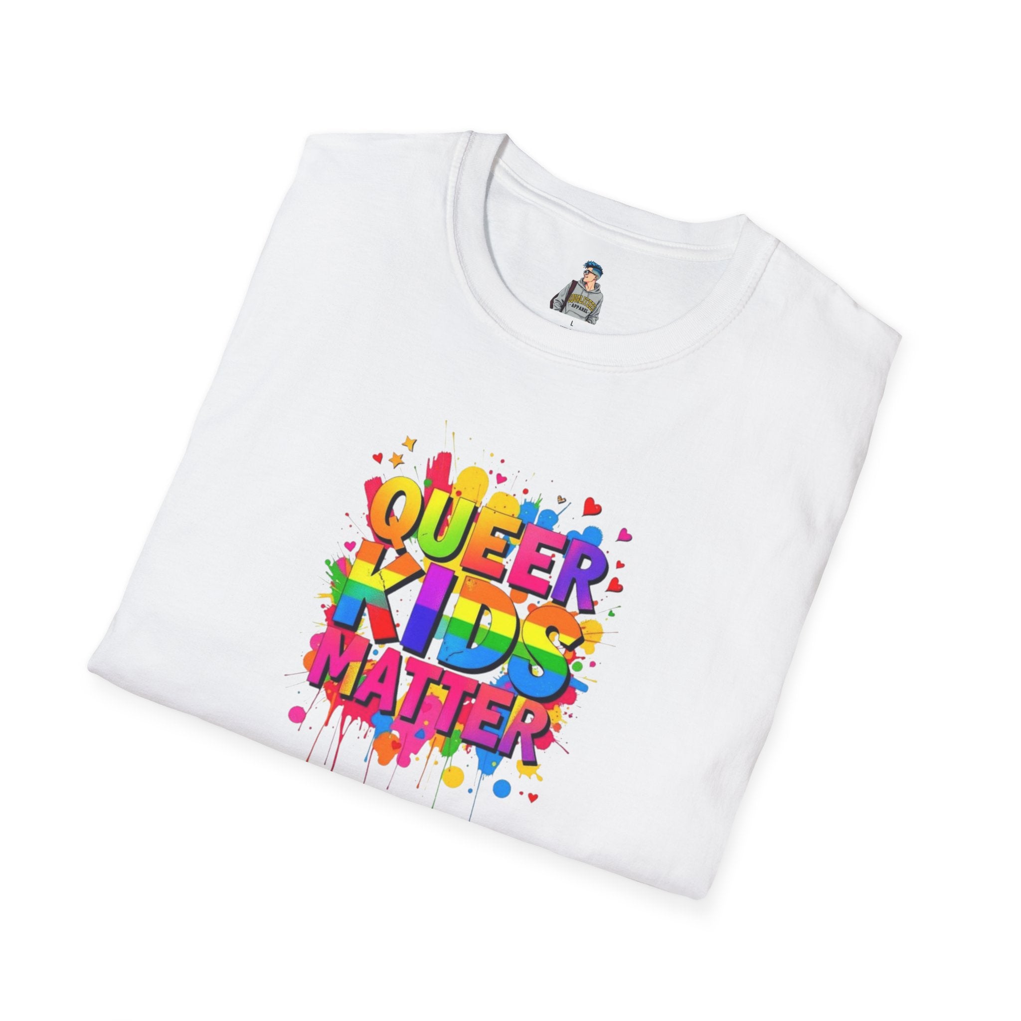 Queer Kids Matter Unisex Softstyle T-Shirt - Celebrate Inclusivity & Pride