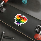 Die-Cut Stickers - Love is Love Rainbow Heart
