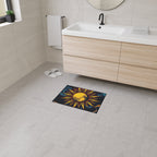 Cosmic Moon Heavy Duty Floor Mat - Vibrant Space Design for Home Decor