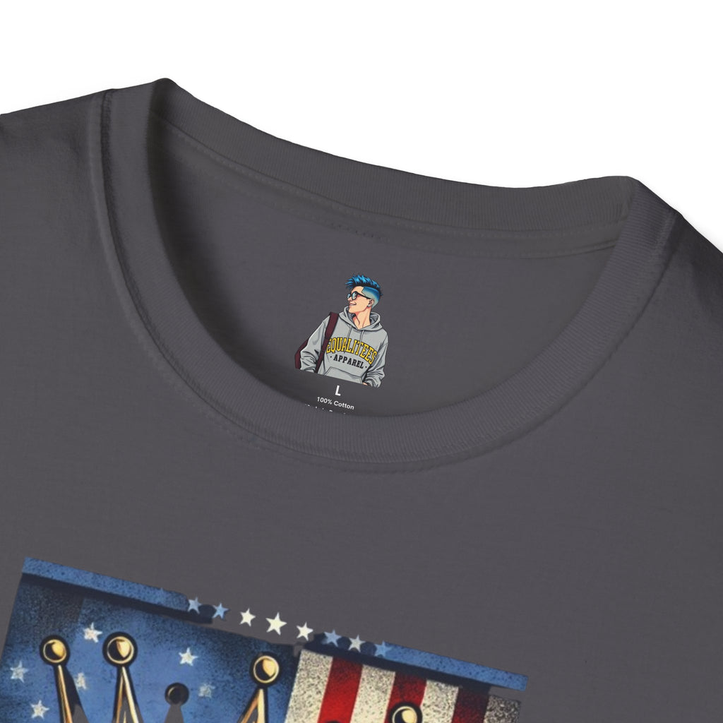 No Kings in America-Democracy Matters  Unisex Softstyle T-Shirt