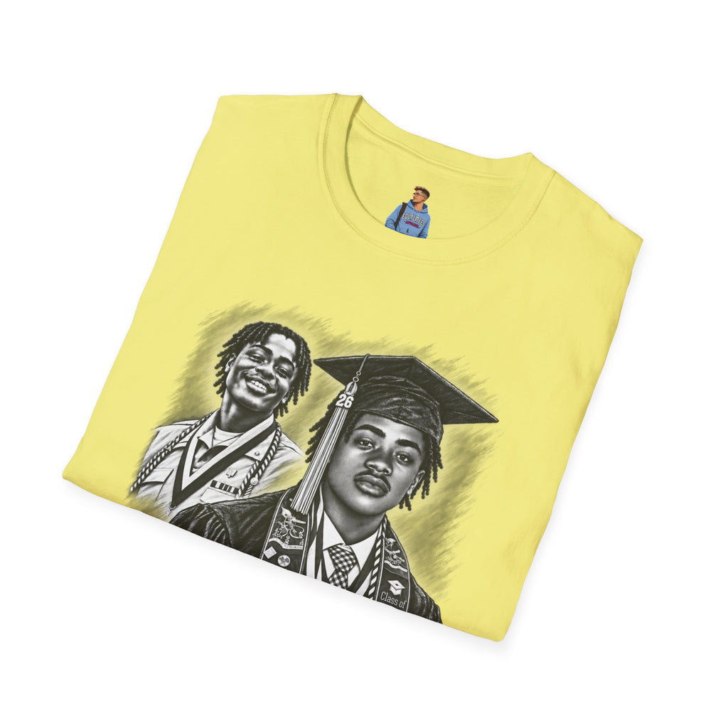 Double Portrait Front - In Memory of Pierre Damas Bel T-Shirt