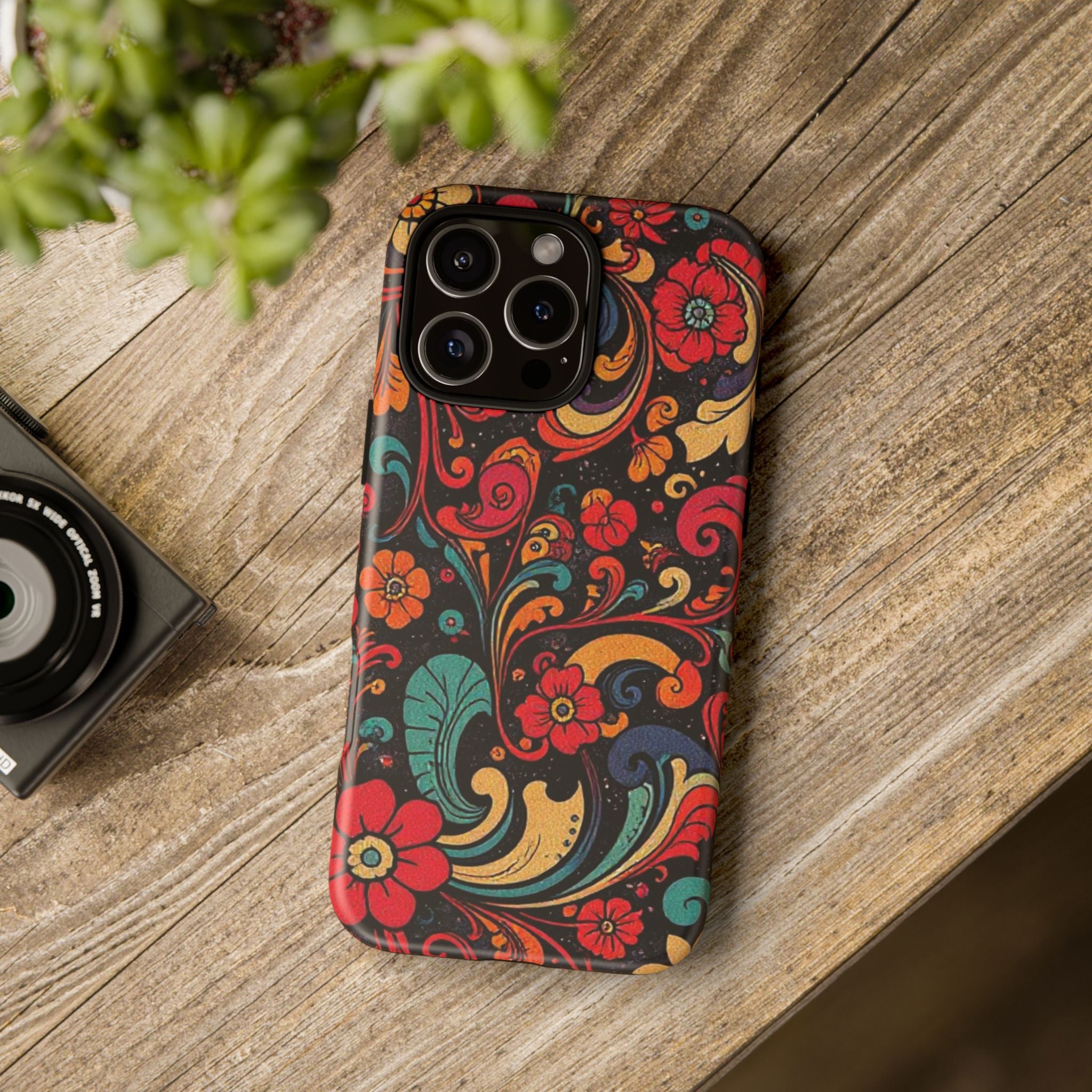 Floral Paisley Tough Case for iPhone — Vibrant Protective Phone Cover