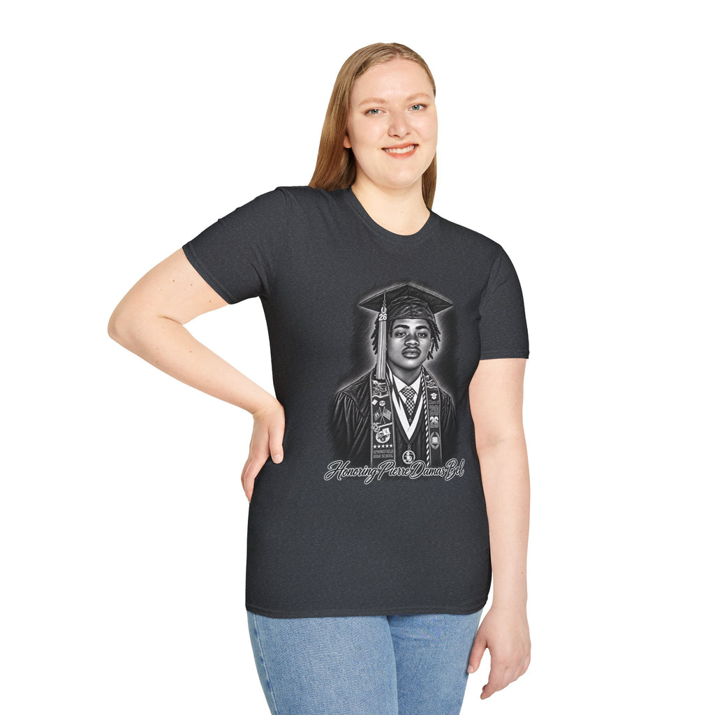Portrait Front and Back - In Memory of Pierre Damas Bel T-Shirt