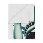 Patriotic Microfiber Blanket RESIST Lady Liberty Design