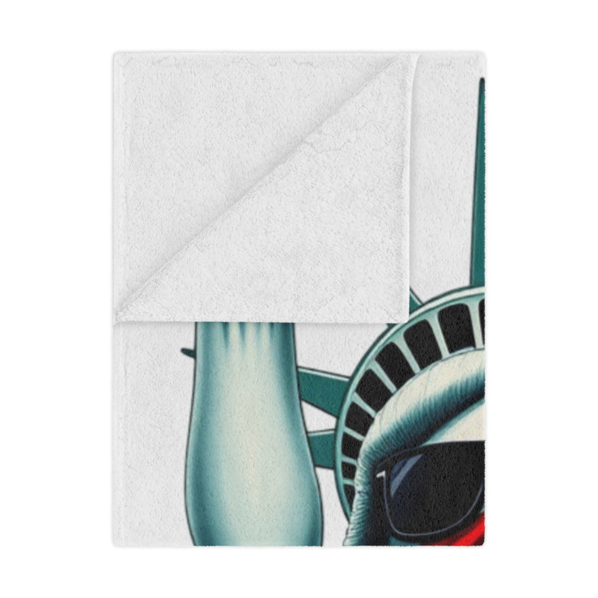 Patriotic Microfiber Blanket RESIST Lady Liberty Design