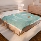 Sea You in my Dreams Velveteen Plush Blanket – For Comfort and Warmth