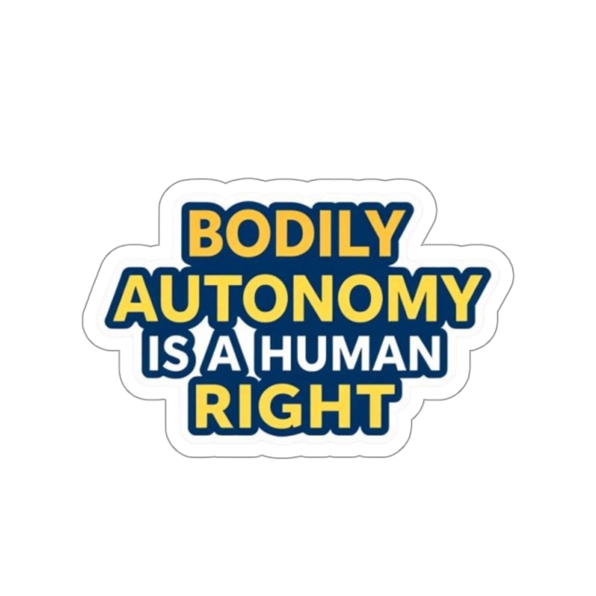 Die-Cut Stickers - BODILY AUTONOMY IS A HUMAN RIGHT