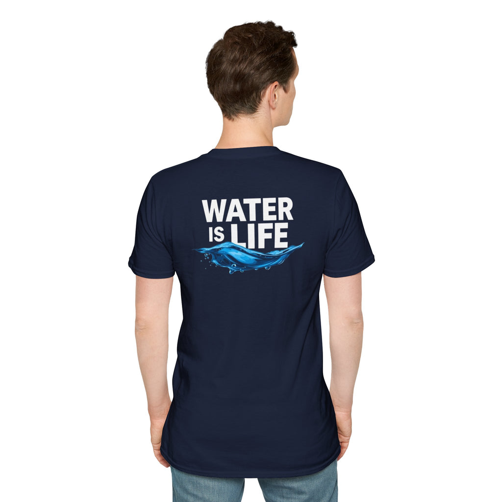 Water is Life Unisex T-Shirt | Eco-Friendly Tee for Environmentalists, Beach Lovers, Awareness Campaigns, Gifting