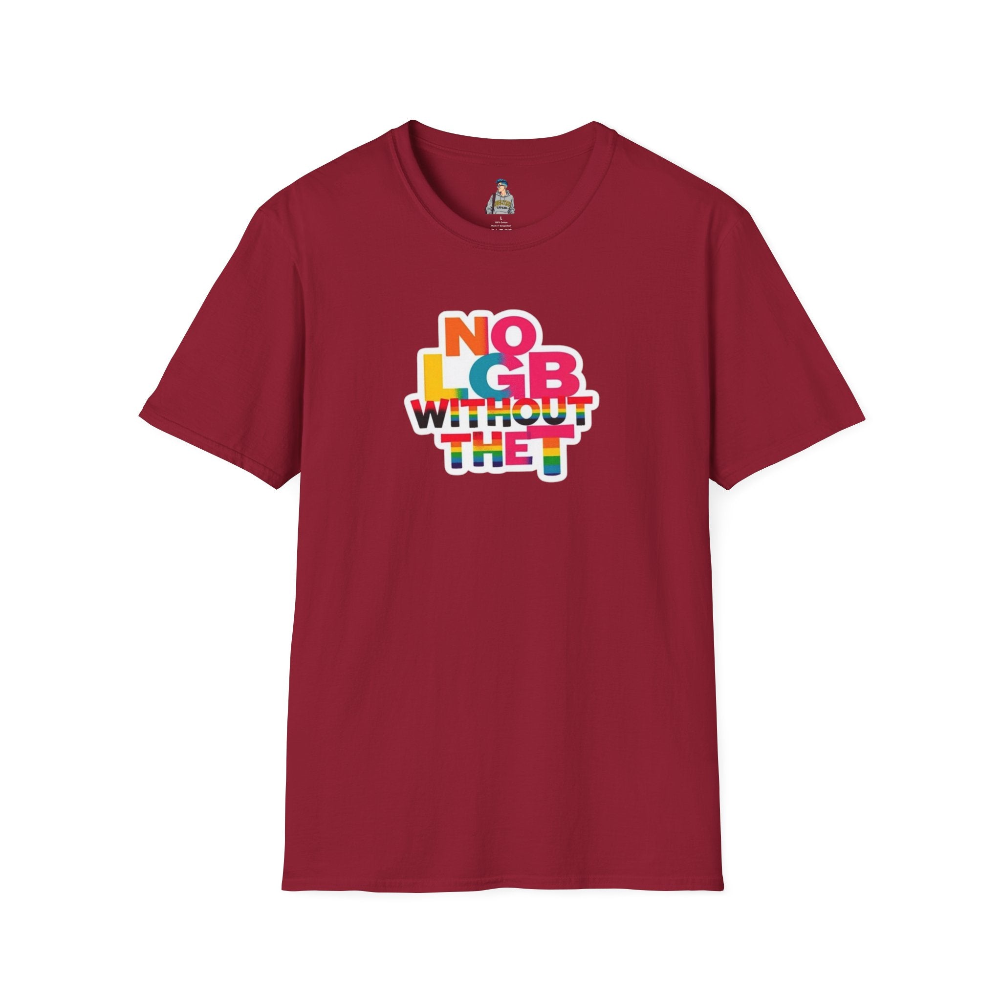 Unisex Softstyle T-Shirt - Trans Visibility No LGB Without the T Statement Tee