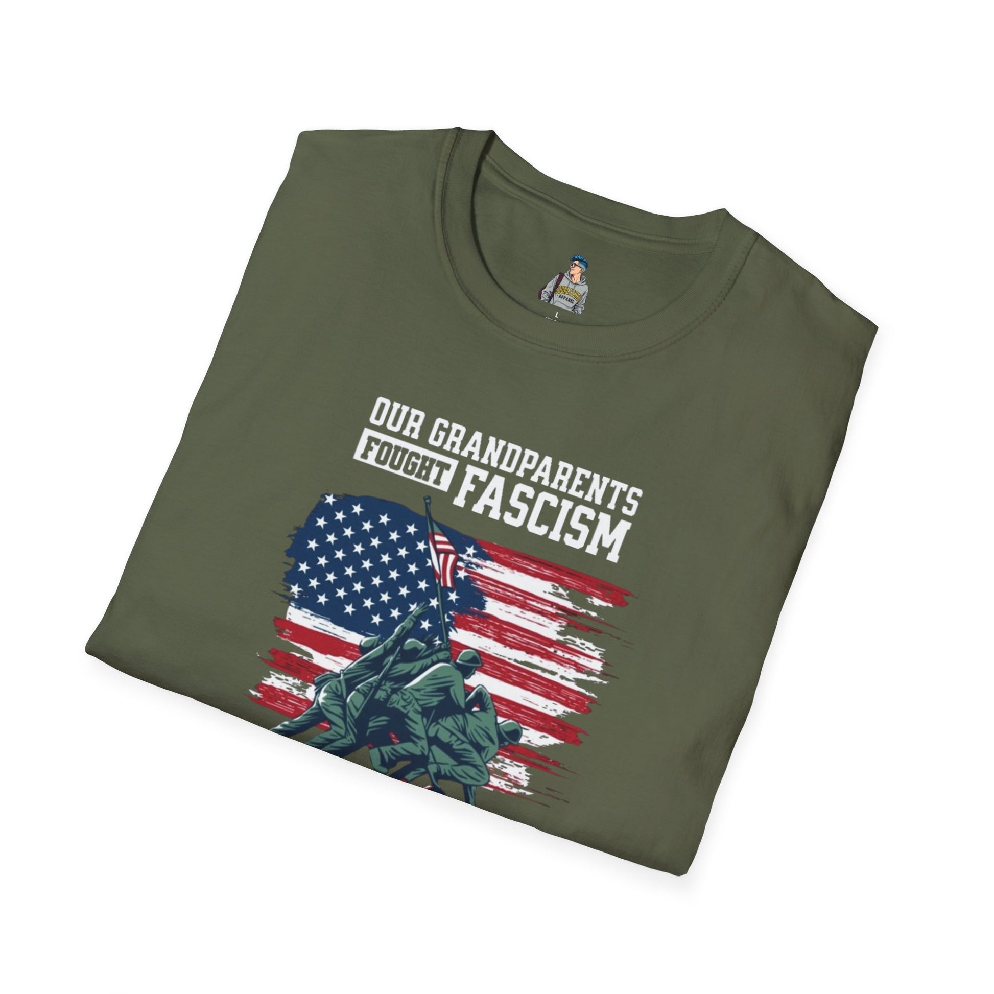 Patriotic Anti-Fascism T-Shirt - Voting for a Traitor Makes You One - Unisex Softstyle T-shirt