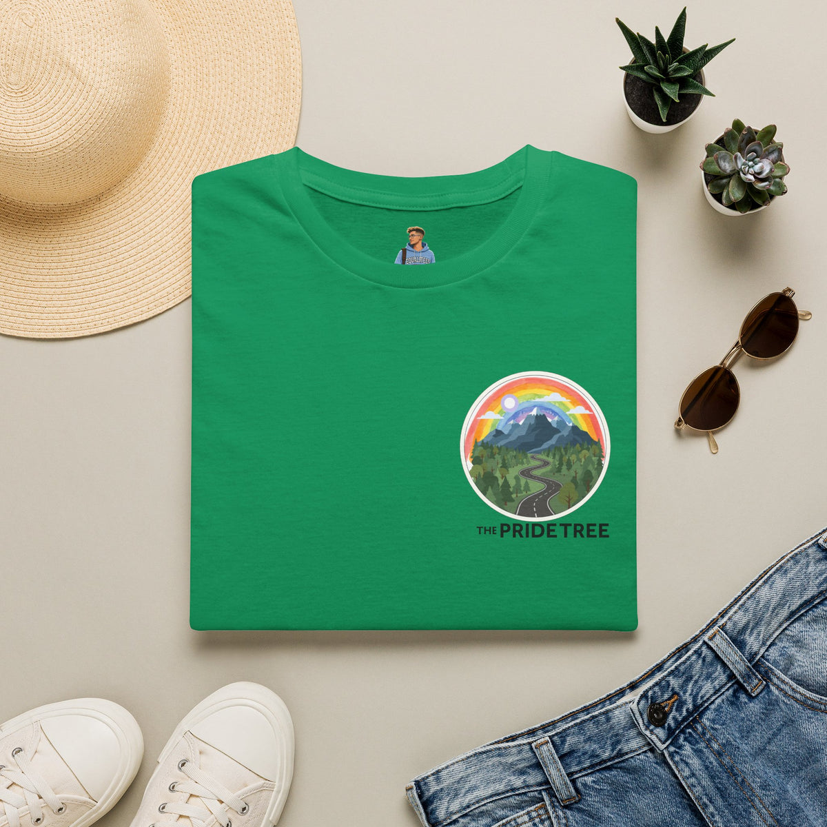 Pride Tree Las Vegas Mountain Graphic T-Shirt