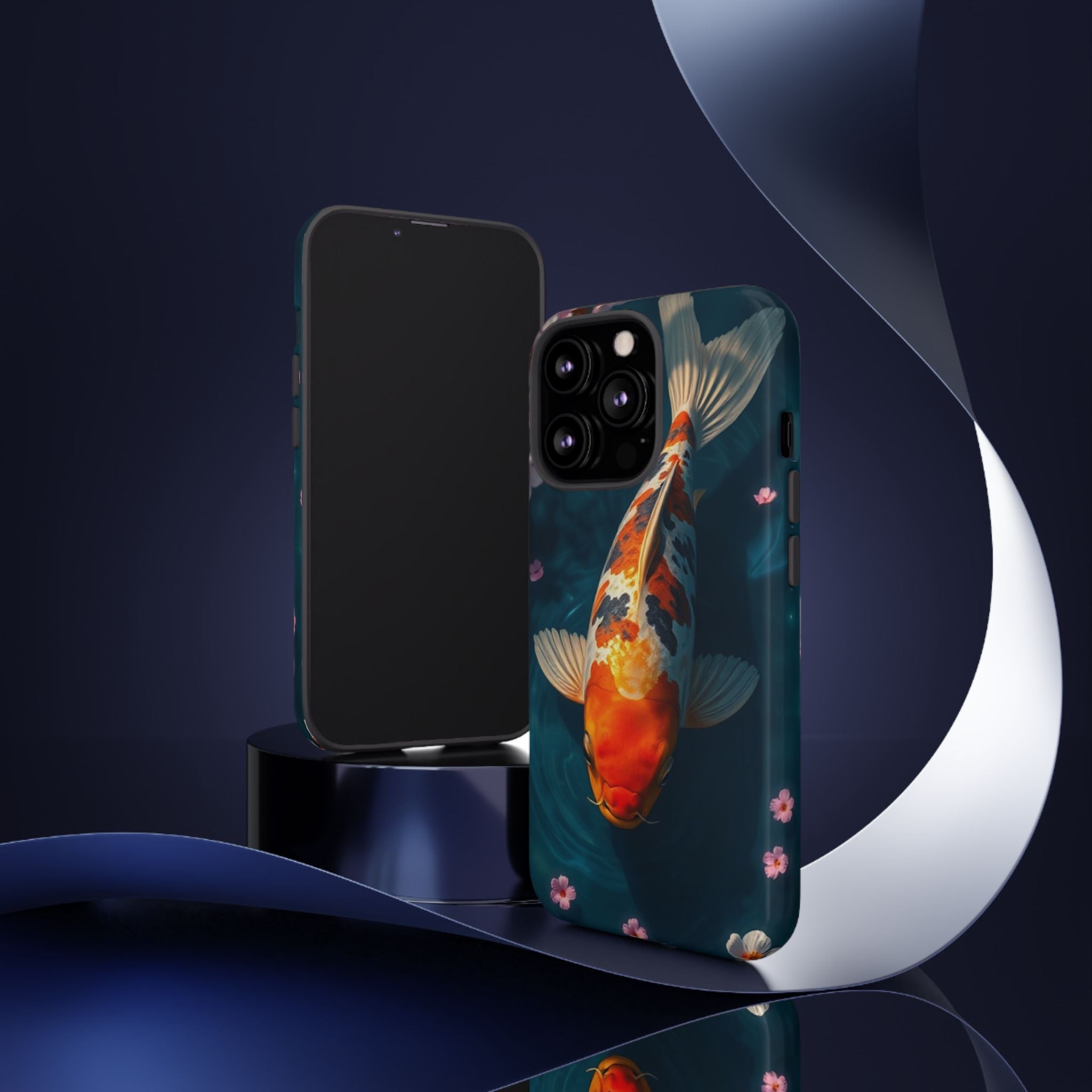 Peaceful Koi Cherry Blossom Tough Cases For Android & iPhone