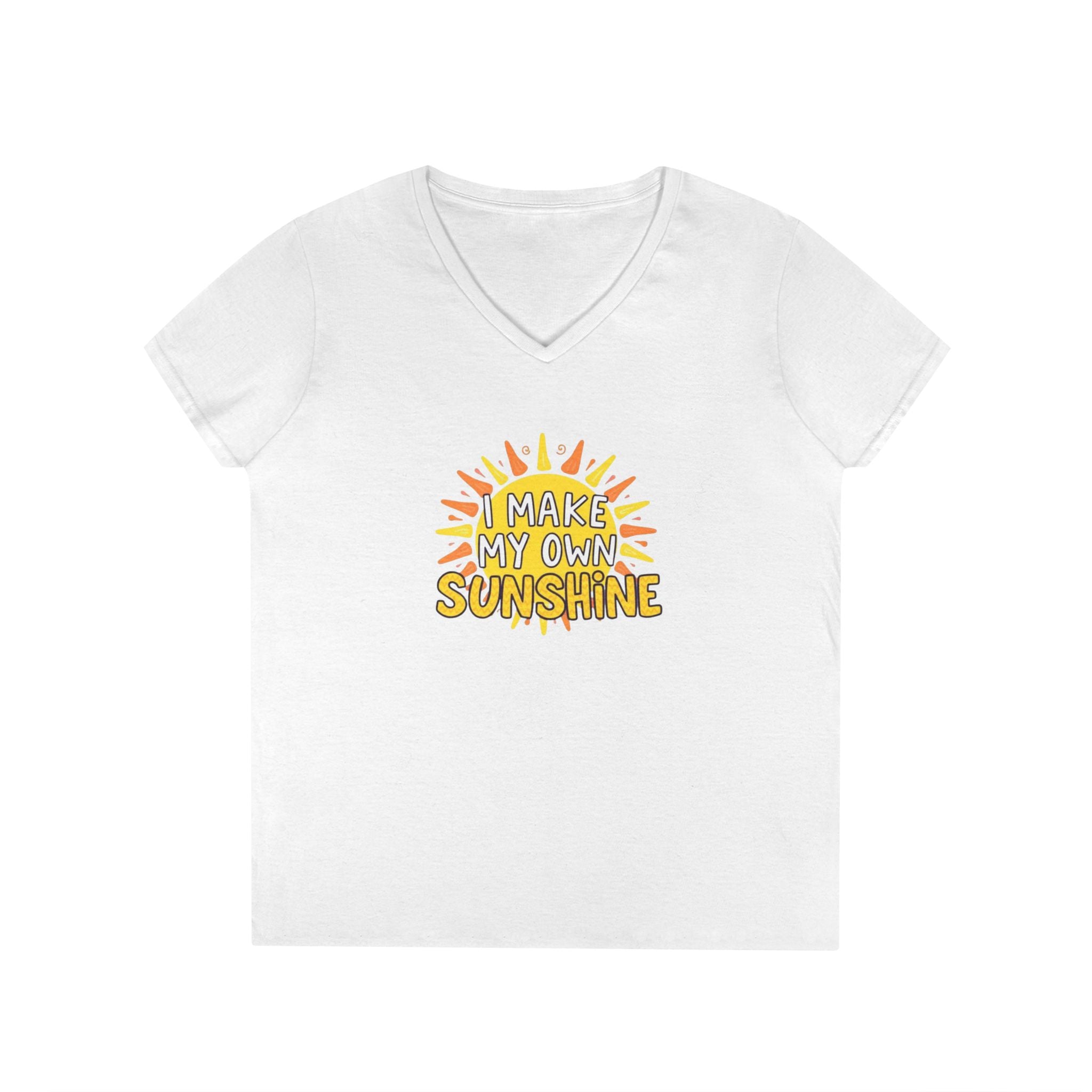I Make My Own Sunshine Ladies' V-Neck T-Shirt