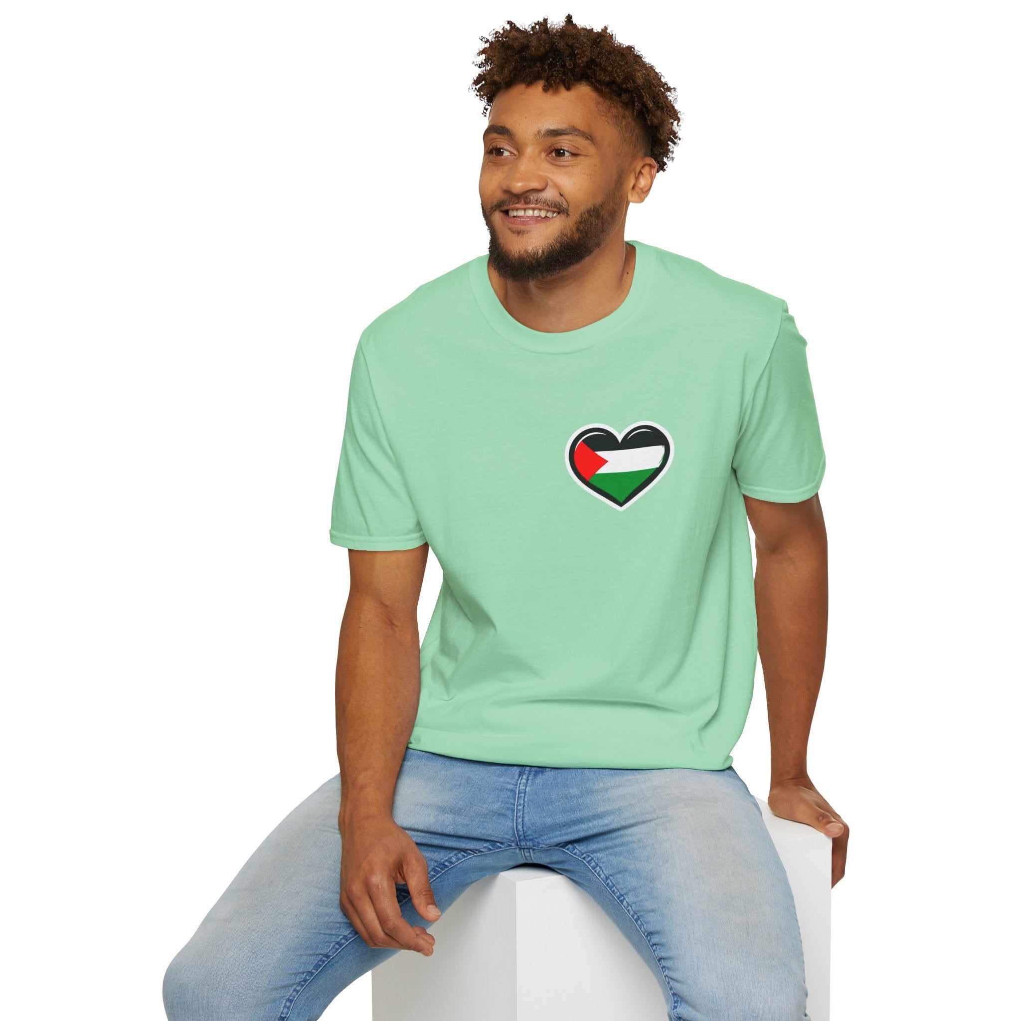 Unisex Softstyle T-Shirt: Stand with Gaza & We Are All Palestine Graphic Tee