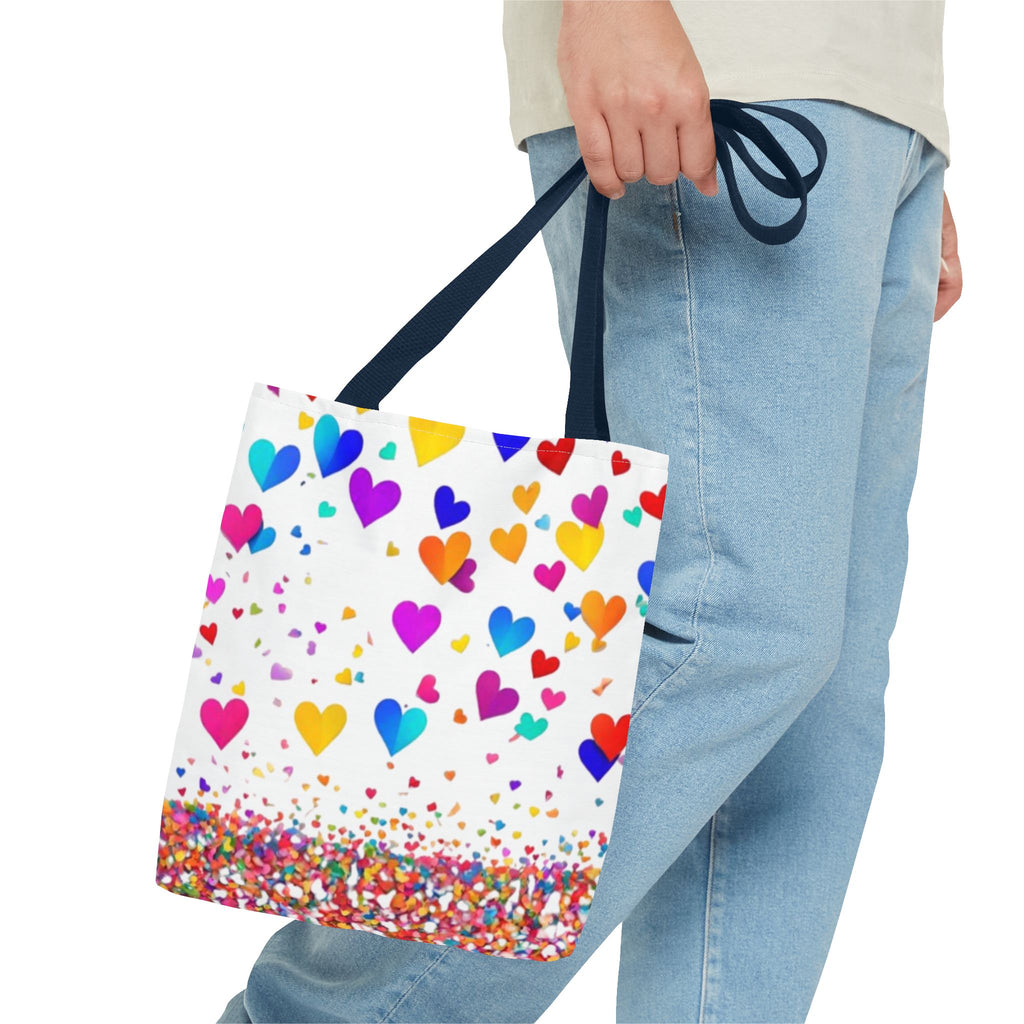 Falling Hearts Tote Bag