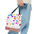 Falling Hearts Tote Bag