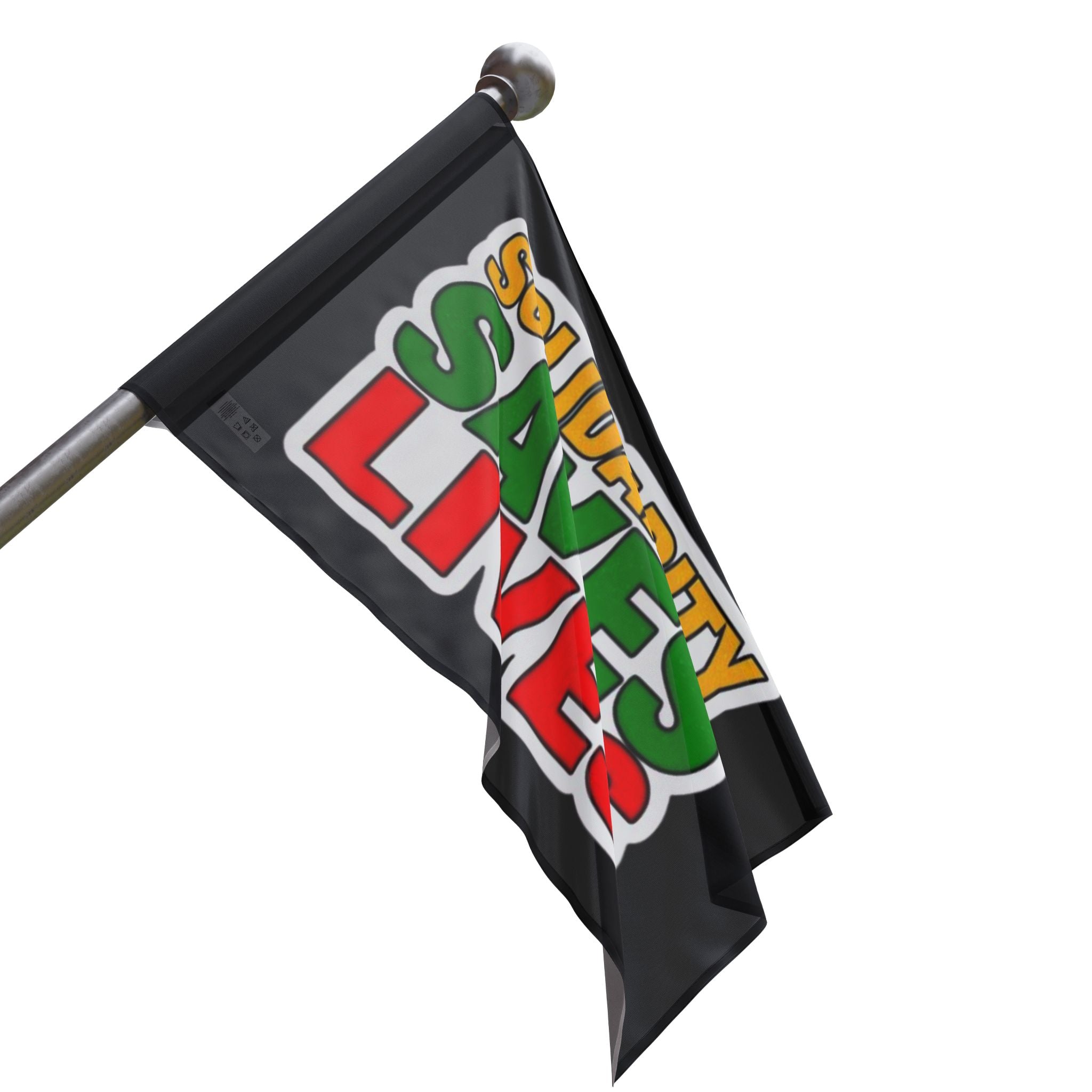 Solidarity Saves Lives - Protest Flag