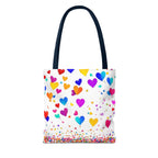 Falling Hearts Tote Bag