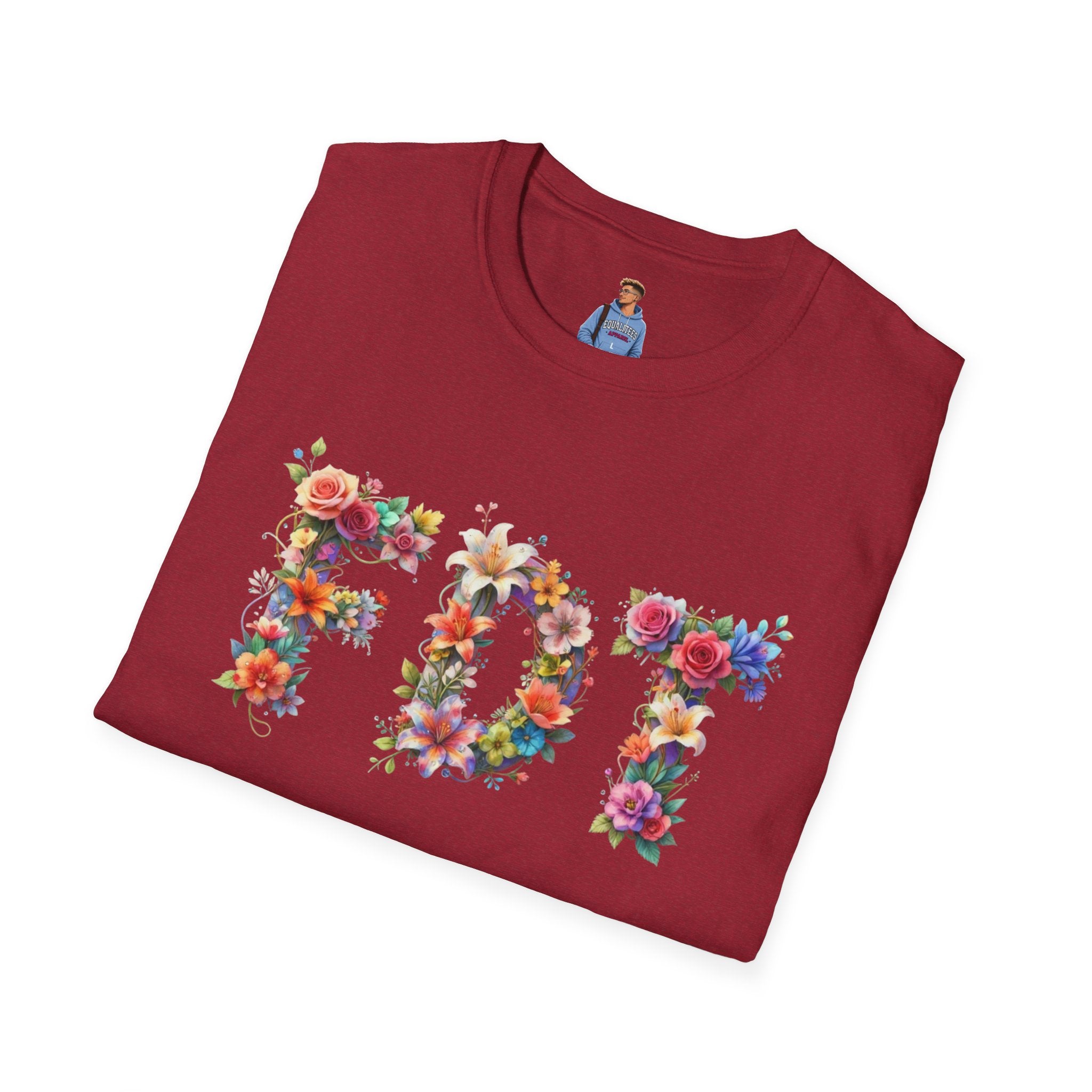FDT Bold Floral Typography T-Shirt