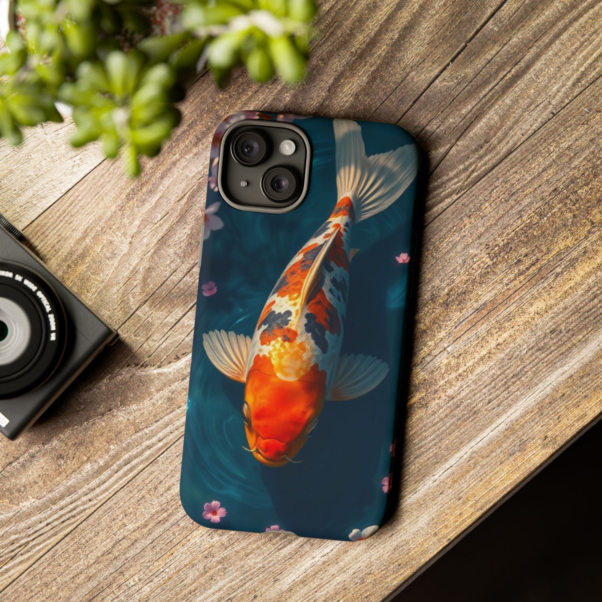 Peaceful Koi Cherry Blossom Tough Cases For Android & iPhone