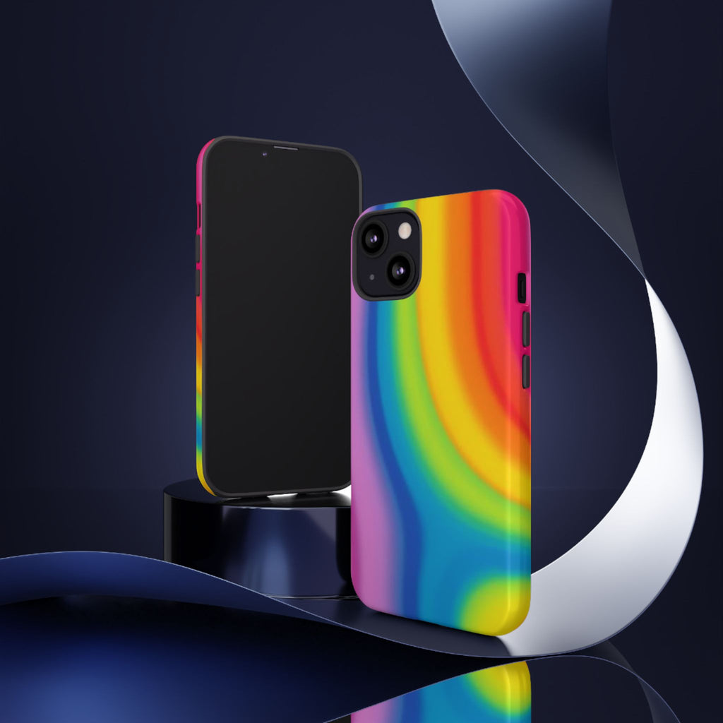 Rainbow Swirl Tough Phone Case for iPhone