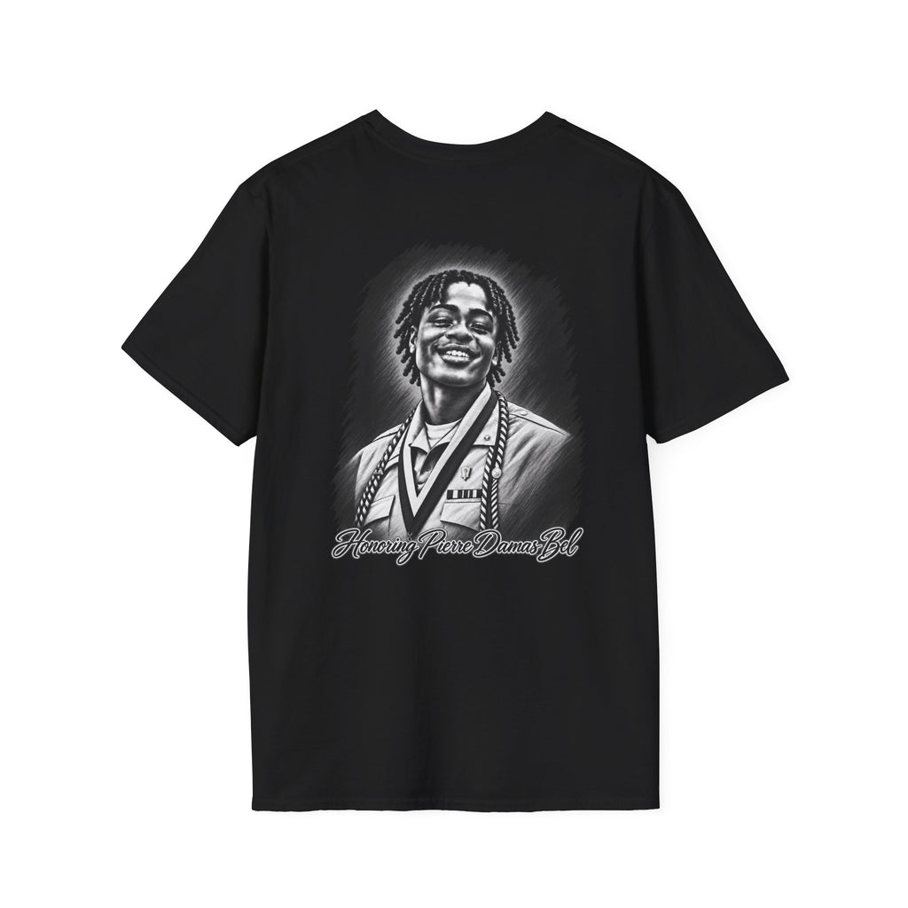 Portrait Front and Back - In Memory of Pierre Damas Bel T-Shirt
