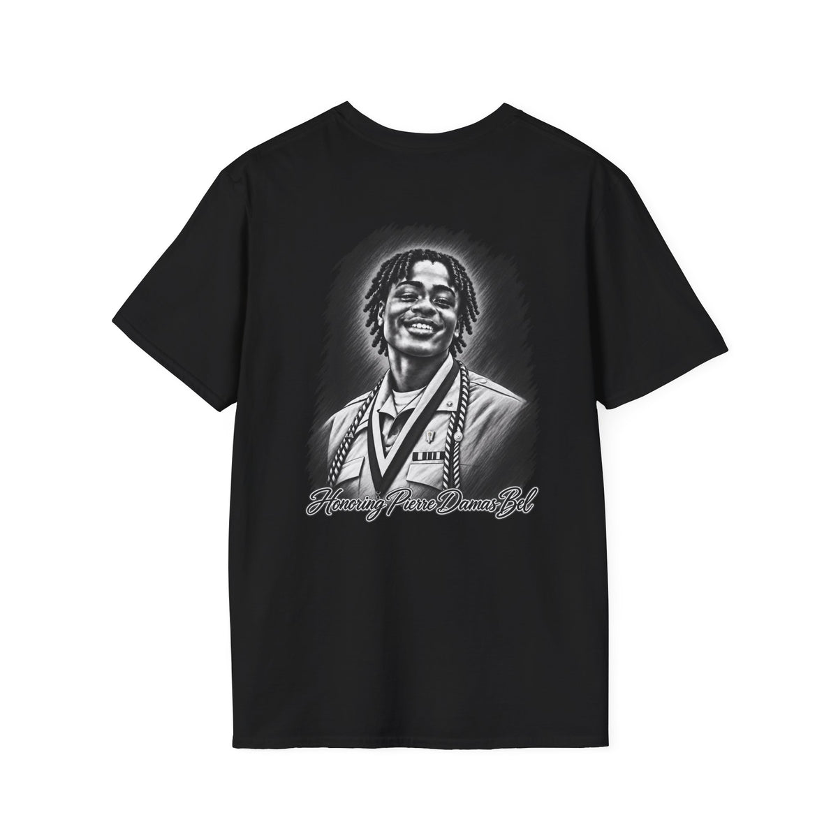 Portrait Front and Back - In Memory of Pierre Damas Bel T-Shirt