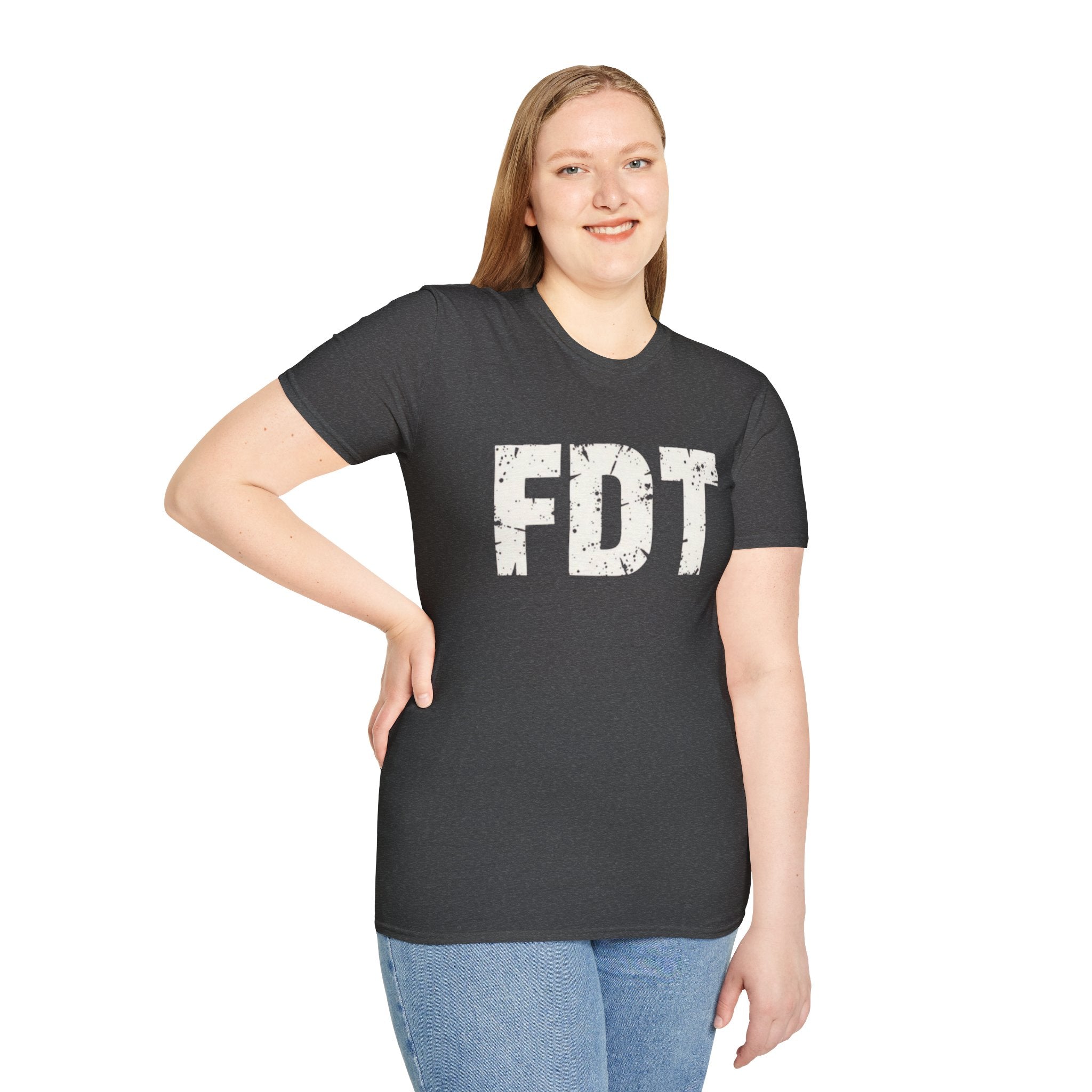 FDT Distressed Graphic T‑Shirt — Bold Statement Tee