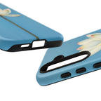 Open White Peace Lily Design Tough Case For Android & iPhone