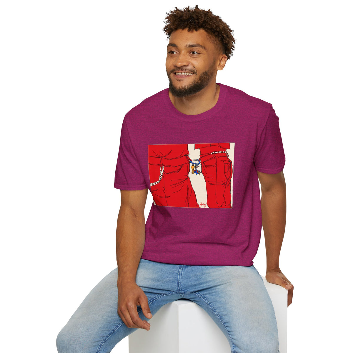 Red Jeans by Audrey Pride Tree Las Vegas T-Shirt