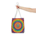 Rainbow Mandala Tote Bag