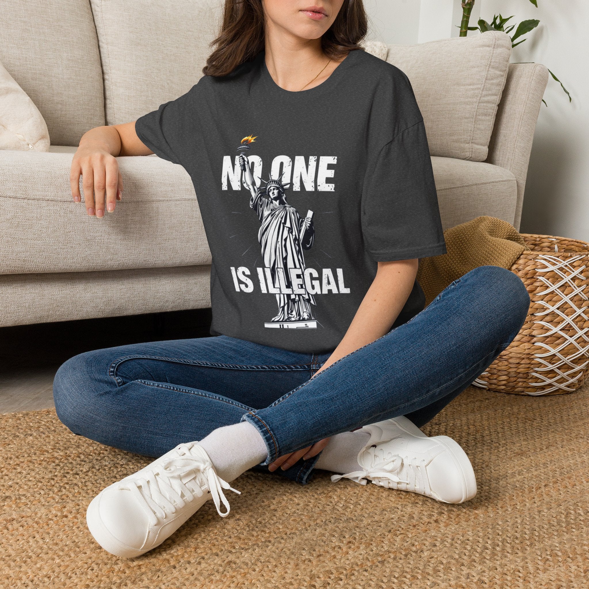No One Is Illegal Graphic T-shirt