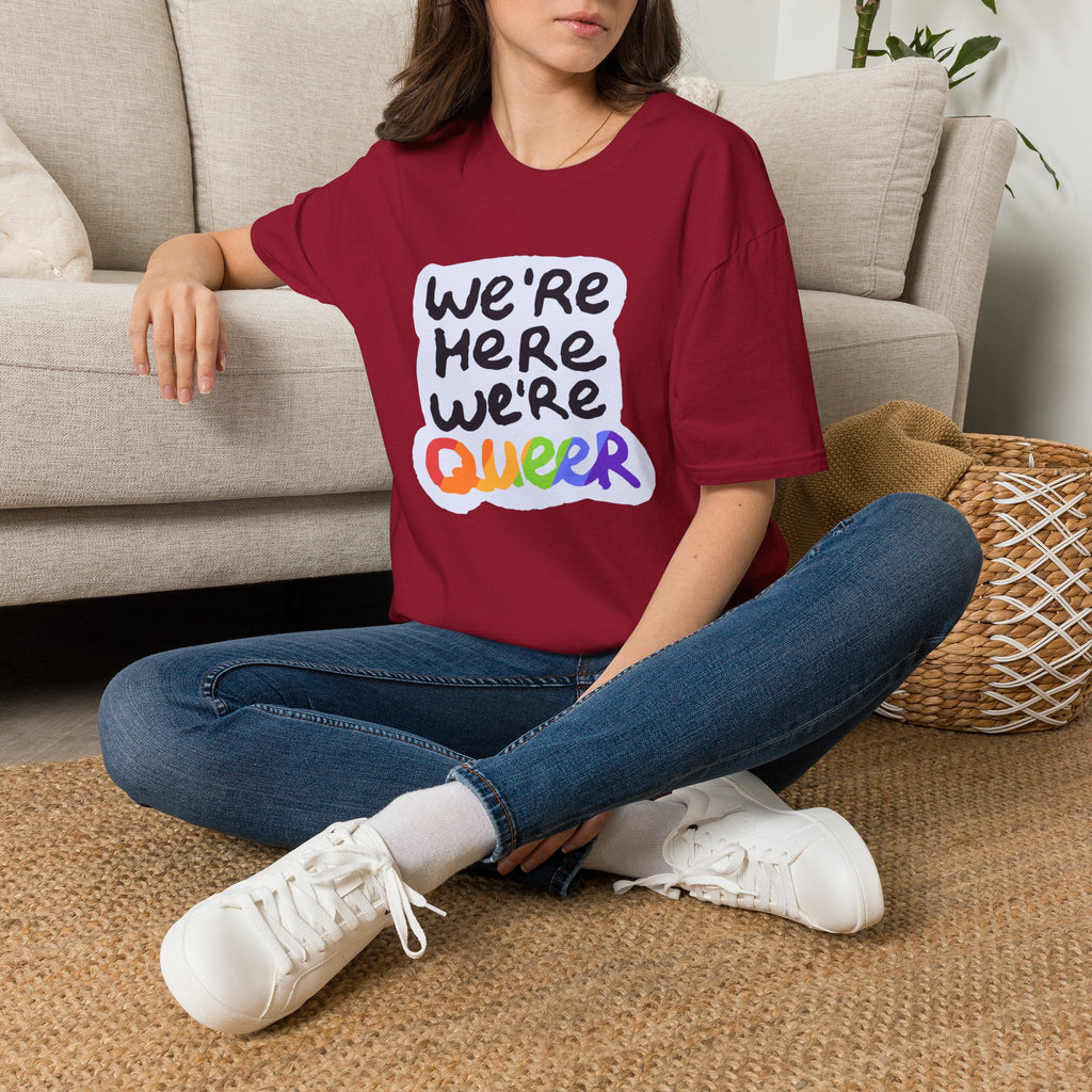 We’re Here We’re Queer Pride Tree Las Vegas T-Shirt